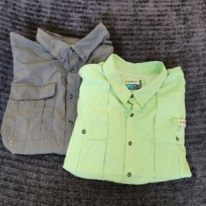 Magellan Shirts TWO Mens Green 4XL Relaxed Fit Fish Gear Laguna/Aransas Pass